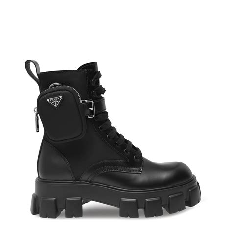 prada boots men black|Prada black boots women's.